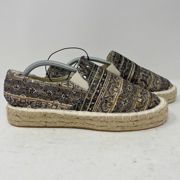 NEW Mukluks Birte Espadrille Flats Sequins Womens Size 9 - Picture 7 of 11